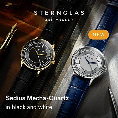 Sternglas Sedius Meca-Quartz Silver Sector Dial S01-SD01-HE02