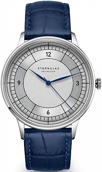 Sternglas Sedius Meca-Quartz Silver Sector Dial S01-SD01-HE02
