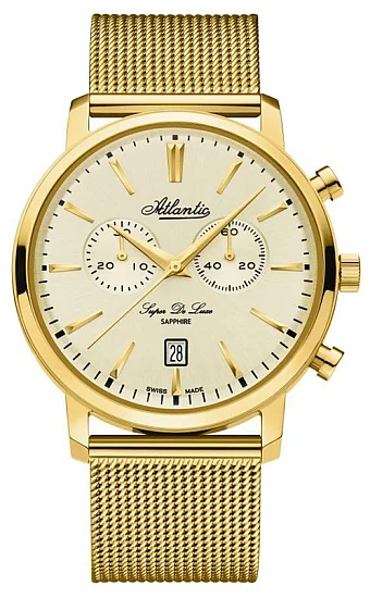 Atlantic Super de Luxe Chrono PVD Mesh 644564531
