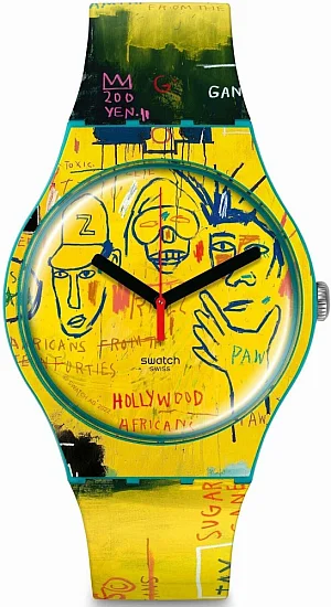 Swatch Art New Gent HOLLYWOOD AFRICANS BY BASQUIAT SUOZ354