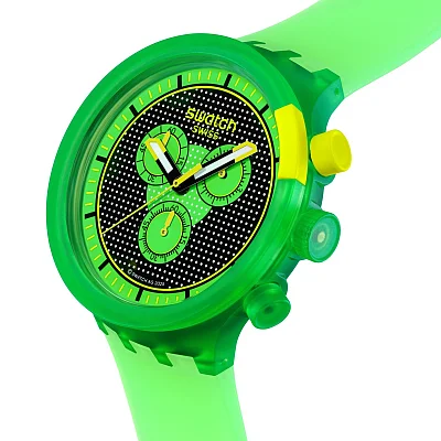 Swatch Big Bold Chrono GLOWINGLY GREEN SB02G100
