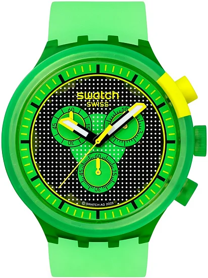 Swatch Big Bold Chrono GLOWINGLY GREEN SB02G100