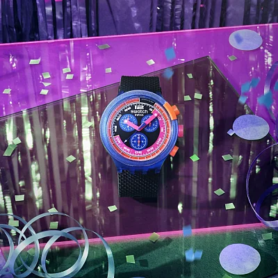 Swatch Big Bold Chrono NEON PARTY TO THE MAX SB06N102