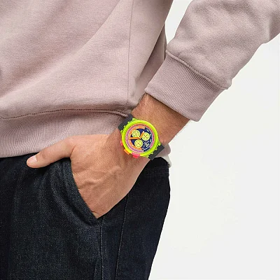 Swatch Big Bold Chrono NEON TO THE MAX SB06J100