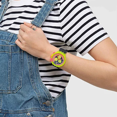 Swatch Big Bold Chrono NEON TO THE MAX SB06J100