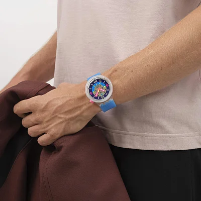 Swatch Big Bold NEON HIELO SB01K400