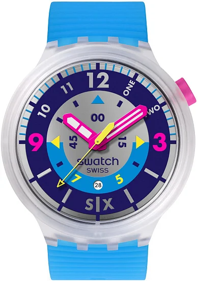 Swatch Big Bold NEON HIELO SB01K400
