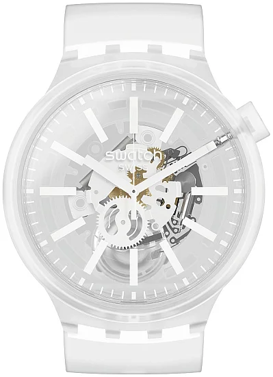 Swatch Big Bold White In Jelly SO27E106