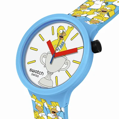 Swatch Big Bold x The Simpsons BEST. DAD. EVER. SB05Z100