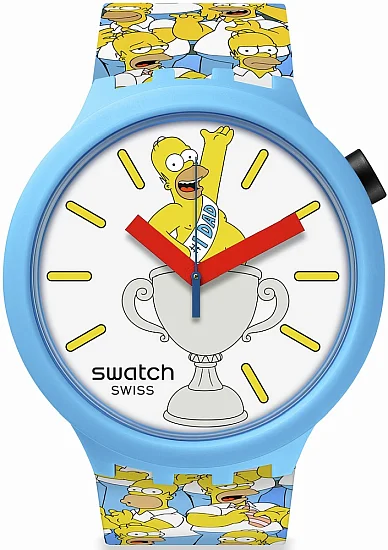 Swatch Big Bold x The Simpsons BEST DAD EVER SB05Z100