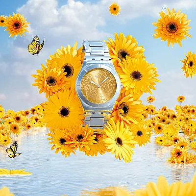 Swatch Irony Medium BLOSSOM TIME PETAL SWIRL YLS236G