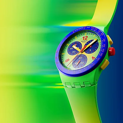 Swatch Chrono FLOWING FRESHLY SUSG101