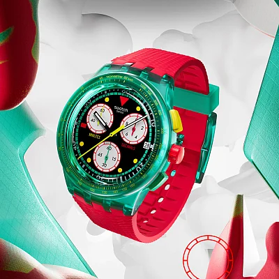 Swatch Chrono NEON EMERALD CHRONO SUSG409
