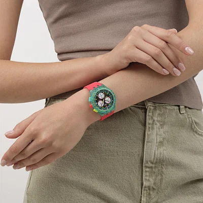 Swatch Chrono NEON EMERALD CHRONO SUSG409