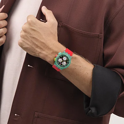 Swatch Chrono NEON EMERALD CHRONO SUSG409