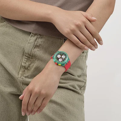 Swatch Chrono NEON EMERALD CHRONO SUSG409