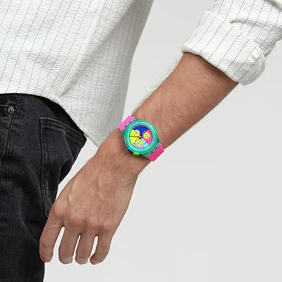 Swatch Chrono NEON FLASH ARROW SUSG408
