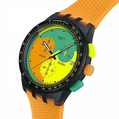 Swatch Chrono NEON SIGNAL FLAG SUSB422