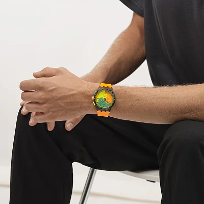 Swatch Chrono NEON SIGNAL FLAG SUSB422