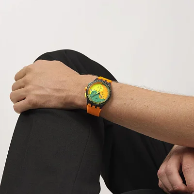 Swatch Chrono NEON SIGNAL FLAG SUSB422