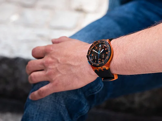 Swatch Chrono Orange Tire SUSO401