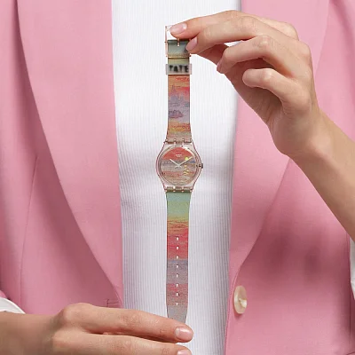 Swatch Gent Art Journey Gallery Scarlet Sunset by Joseph Turner SO28Z700