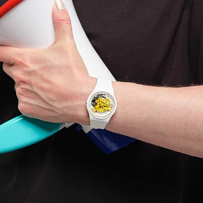 Swatch Gent Bioceramic Time to Yellow Small SO31W105