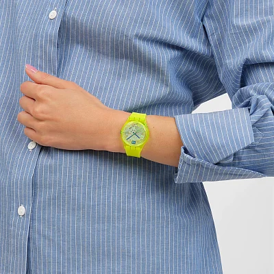 Swatch Gent Biosourced Lacquered LUMINOUSLY LEMON SO28J103