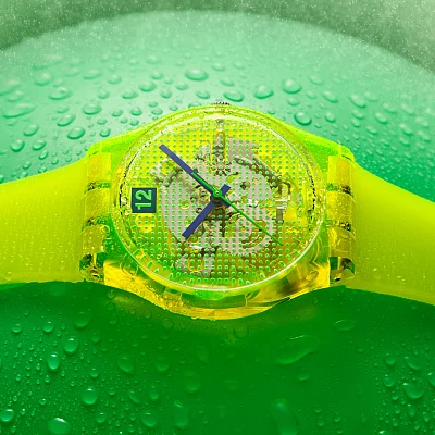 Swatch Gent Biosourced Lacquered LUMINOUSLY LEMON SO28J103