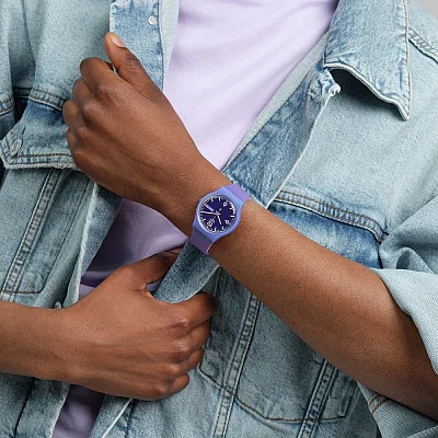 Swatch Gent Biosourced PURPLE ROLLSHOT OLYMPIC GAMES PARIS 2024 SO28V700X
