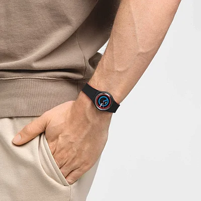 Swatch Gent Biosourced Standard Circling Black SO28B706