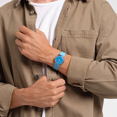 Swatch Gent Biosourced Turquoise Tonic SO28S101