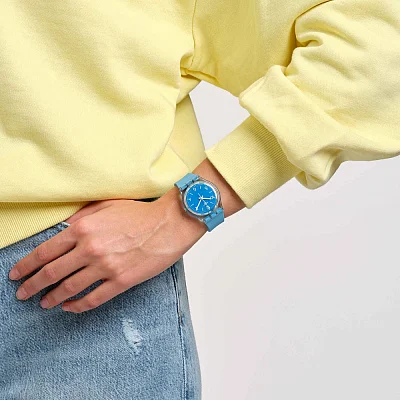 Swatch Gent Biosourced Turquoise Tonic SO28S101