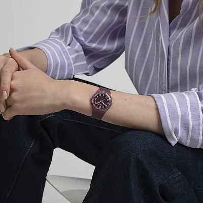 Swatch Gent Biosourced THRU THE CROWN GLASS SO28R115