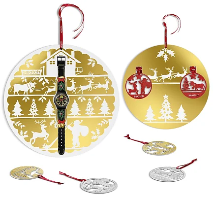 Swatch Gent Golden Merry SO28B115