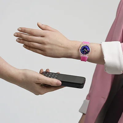 Swatch Pay Gent NEON PINK PODIUM PAY SO28K112-5300