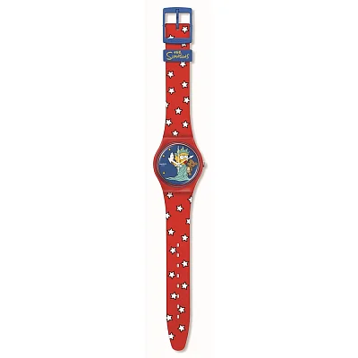 Swatch Gent X The Simpsons LITTLE LADY LIBERTY SO28Z120