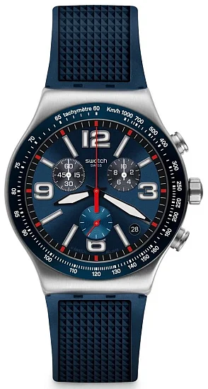 Swatch Irony Chrono Blue Grid YVS454
