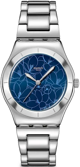 Swatch Irony Medium BLOSSOM TIME BLUE PETAL CHARM YLS235G