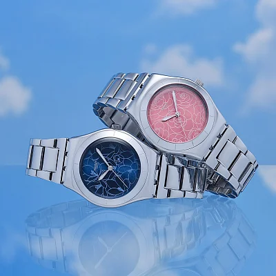 Swatch Irony Medium BLOSSOM TIME BLUE PETAL CHARM YLS235G