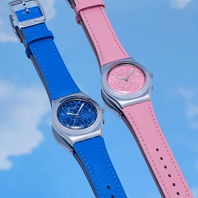 Swatch Irony Medium BLOSSOM TIME BLUE PETAL PROMISE YLS235