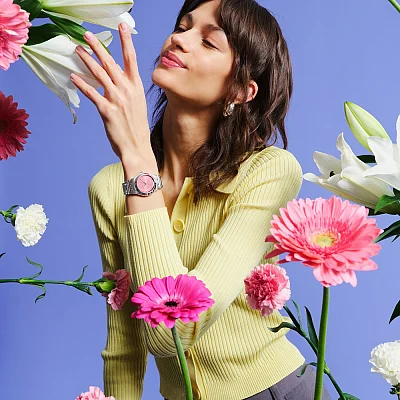 Swatch Irony Medium BLOSSOM TIME PINK PETAL CHARM YLS234G