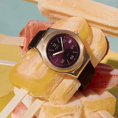 Swatch Irony Sistem51 BURGUNDY STORY YIG401