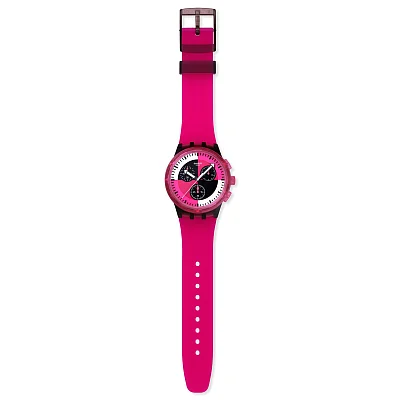 Swatch New Chrono Plastic FUCHSIA LINES SUSB110