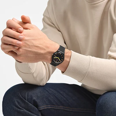 Swatch New Gent Biosourced Dark Glow SO29B707