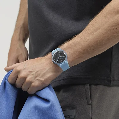 Swatch New Gent Biosourced BLUE MOVES SO29L101