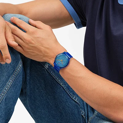 Swatch New Gent Biosourced BRILLIANTLY BLUE SO29S102