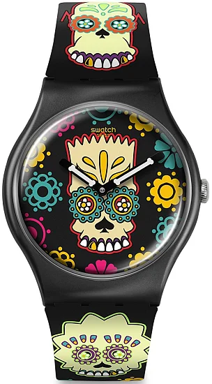 Swatch New Gent Biosourced X The Simpsons D'OH OF THE DEAD SO29Z135