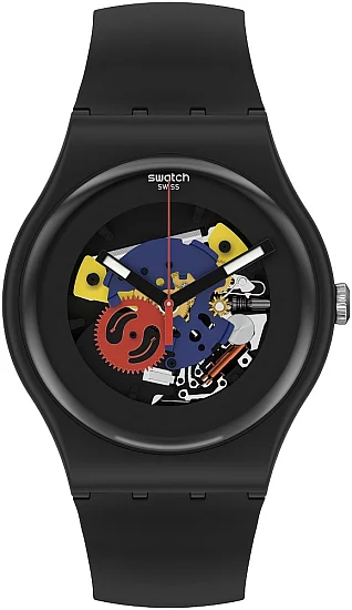 Swatch New Gent Black Lacquered Again SO29B107