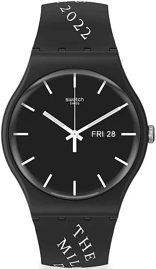Swatch New Gent Black Milk Biennale Special SUOB720R